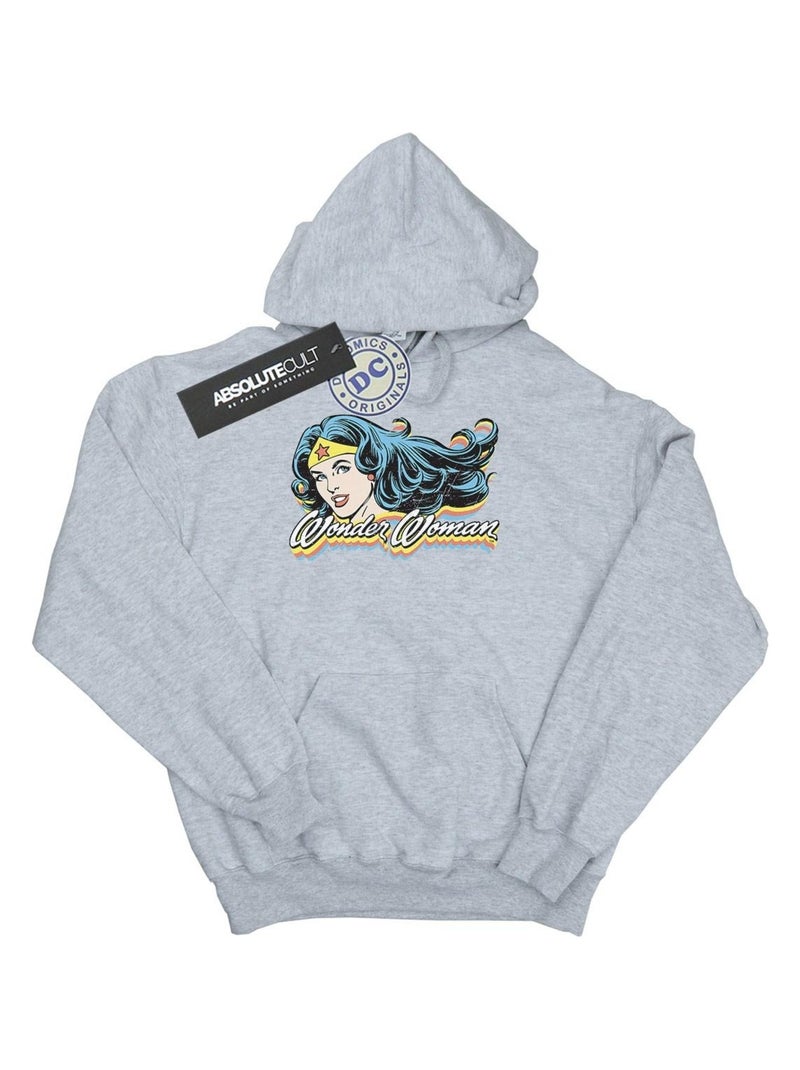 DC Comics - Sweat à capuche Gris chiné - Kiabi