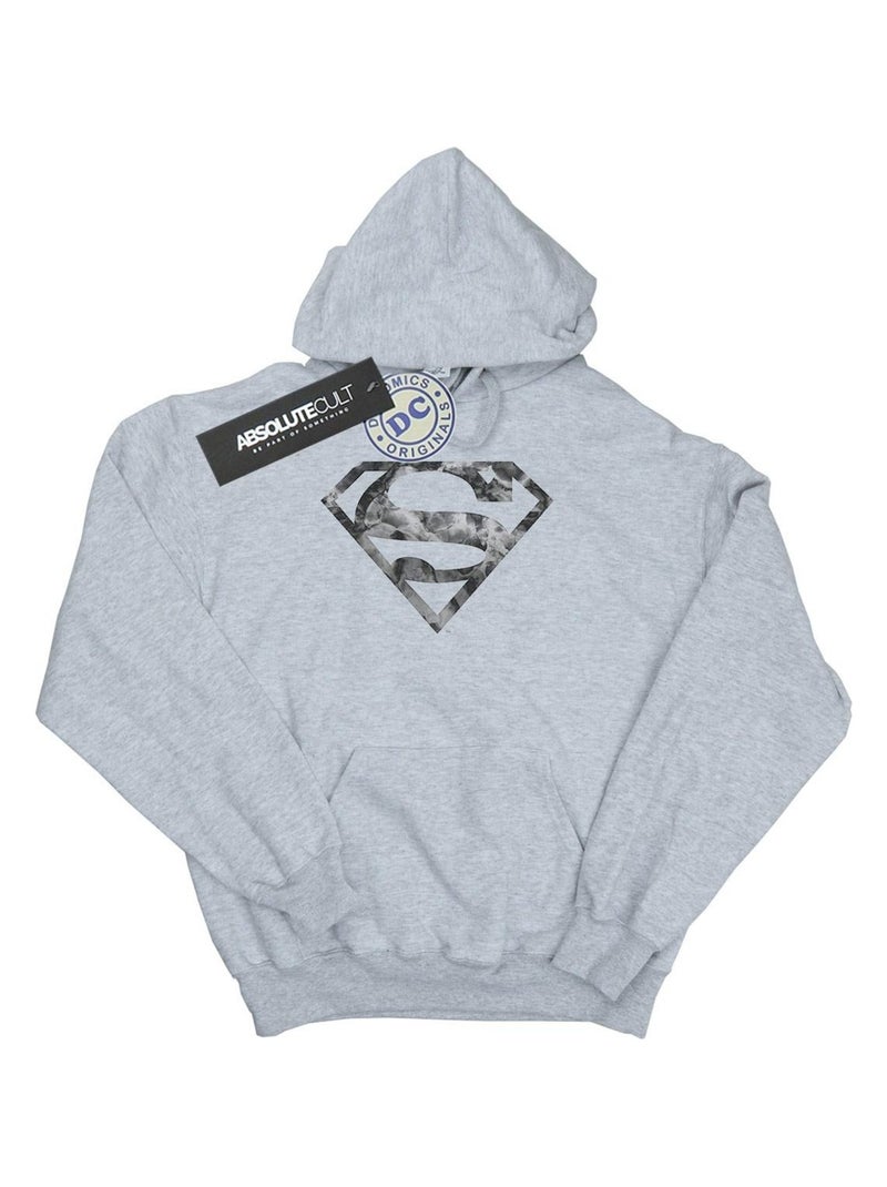 DC Comics - Sweat à capuche Gris chiné - Kiabi