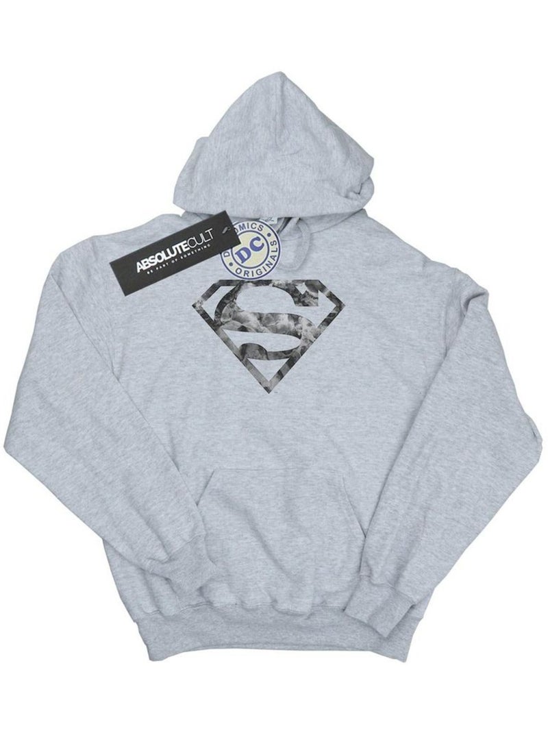 DC Comics - Sweat à capuche Gris chiné - Kiabi