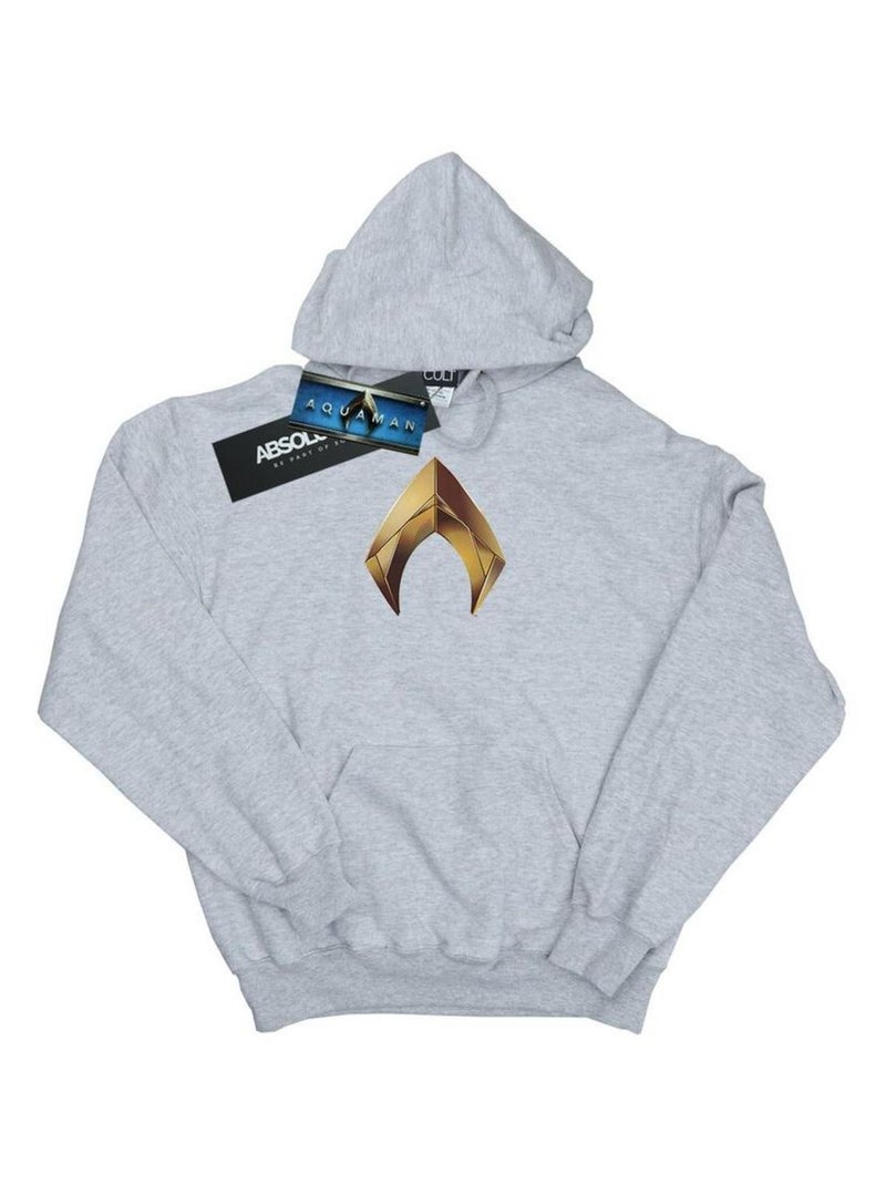 DC Comics - Sweat à capuche Gris chiné - Kiabi