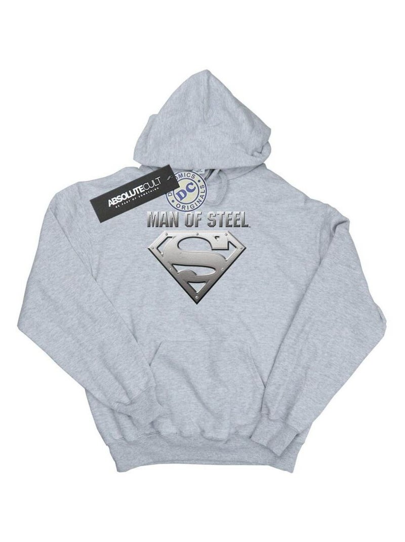 DC Comics - Sweat à capuche Gris chiné - Kiabi