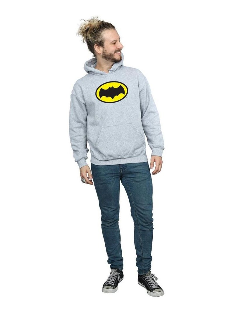 DC Comics - Sweat à capuche Gris chiné - Kiabi