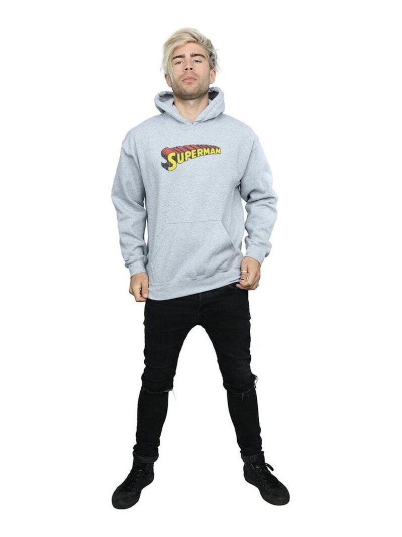DC Comics - Sweat à capuche Gris chiné - Kiabi