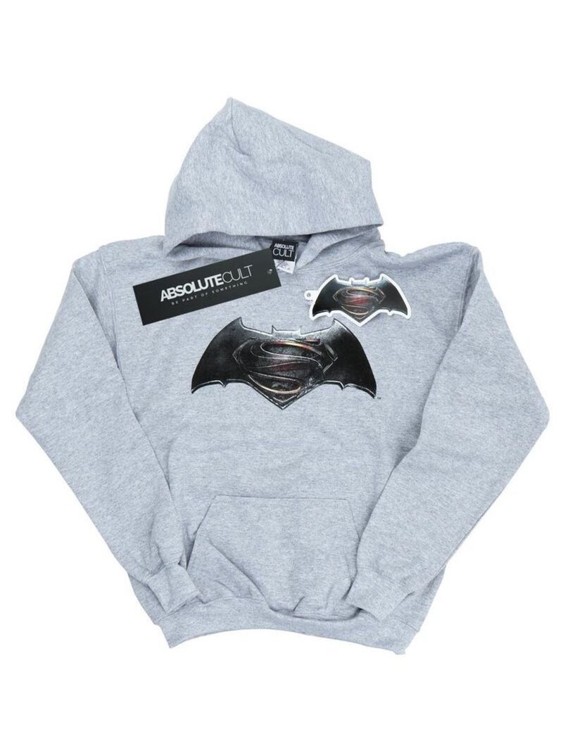 DC Comics - Sweat à capuche Gris chiné - Kiabi