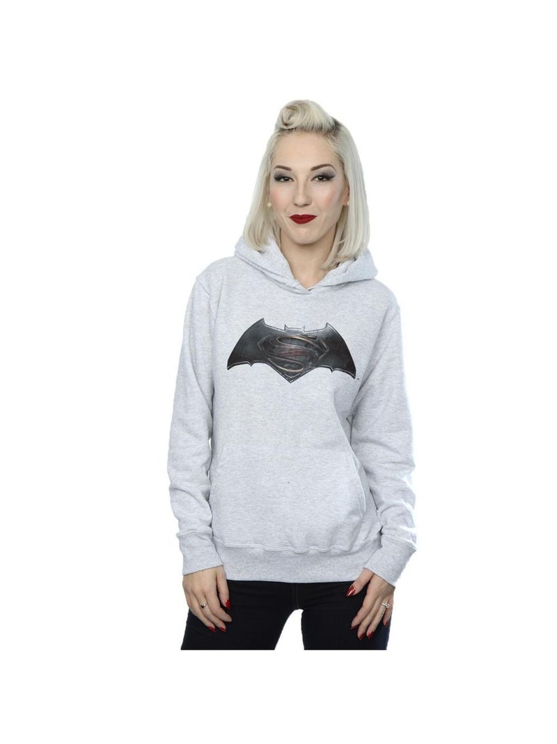 DC Comics - Sweat à capuche Gris chiné - Kiabi