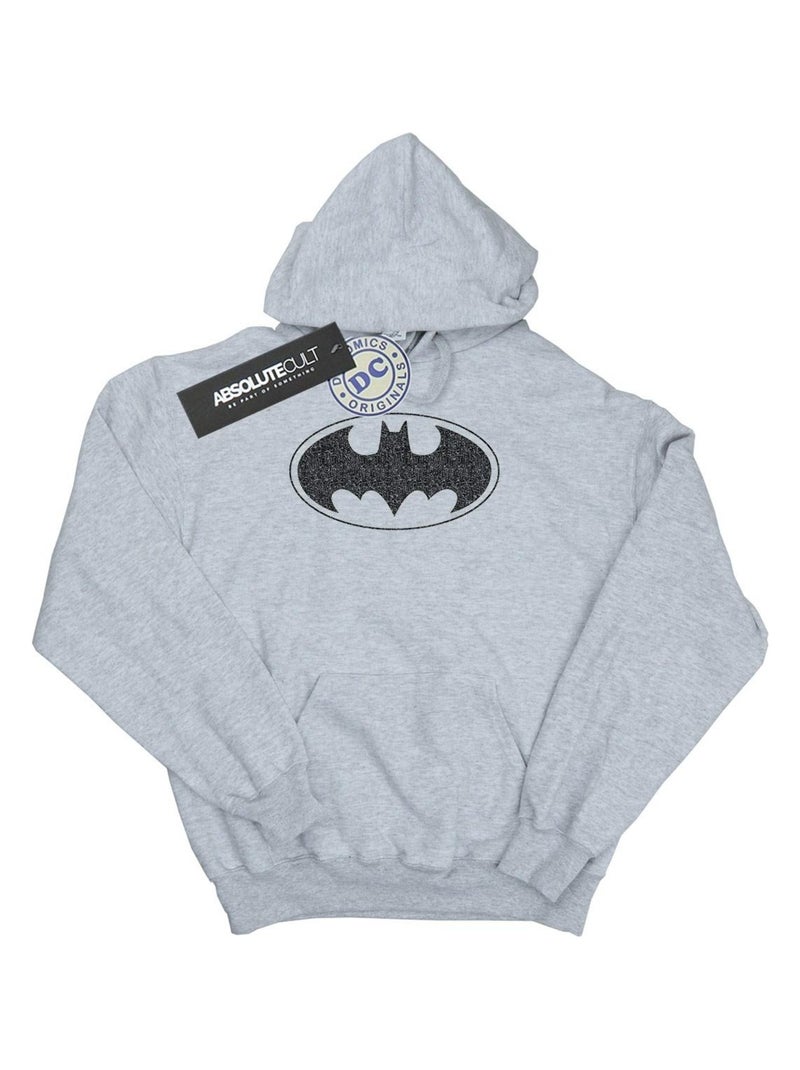 DC Comics - Sweat à capuche Gris chiné - Kiabi