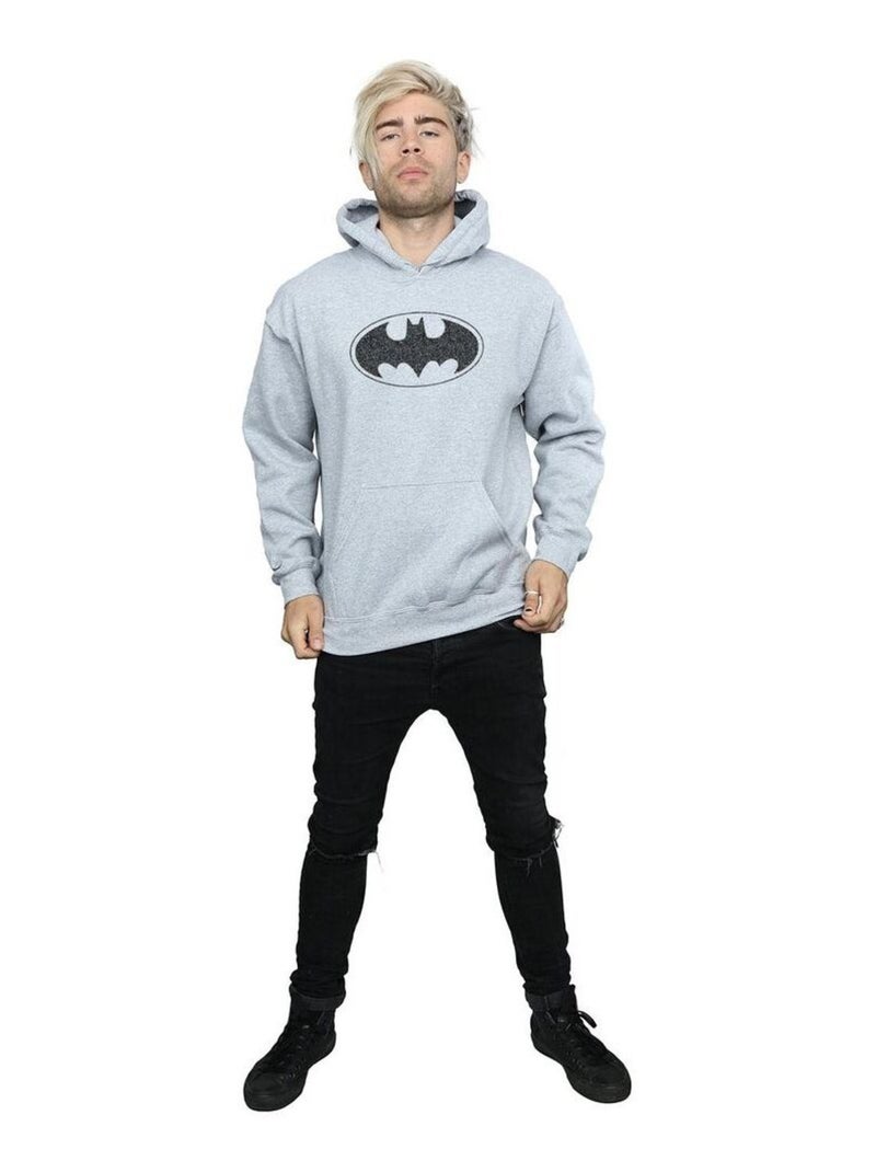 DC Comics - Sweat à capuche Gris chiné - Kiabi