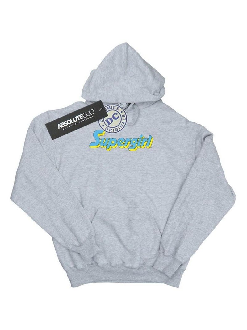 DC Comics - Sweat à capuche Gris chiné - Kiabi