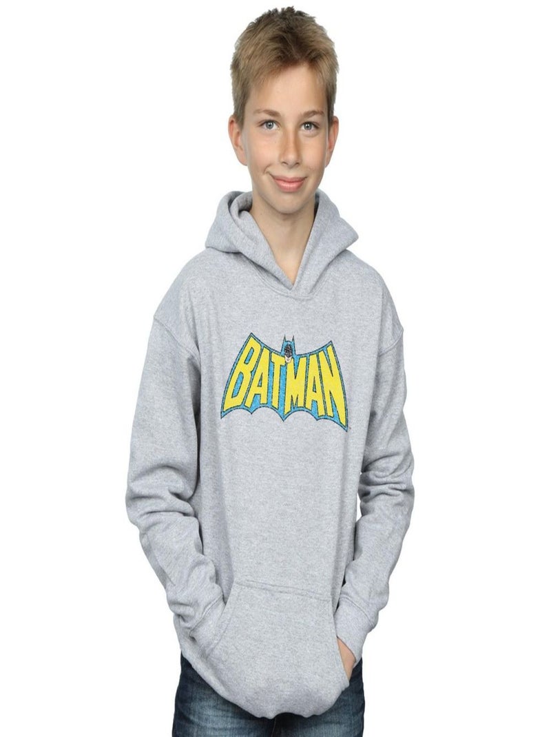 DC Comics - Sweat à capuche Gris chiné - Kiabi