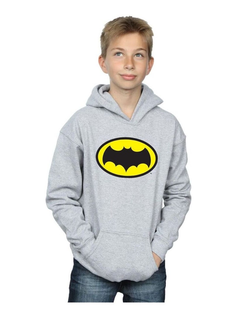 DC Comics - Sweat à capuche Gris chiné - Kiabi
