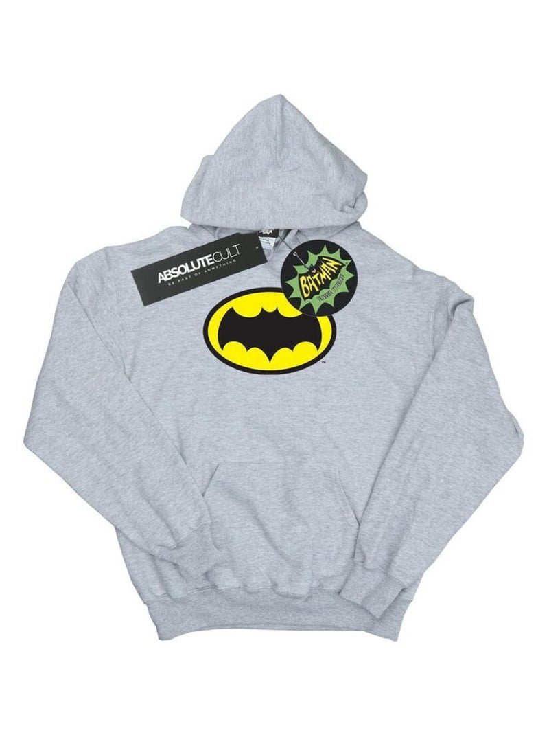 DC Comics - Sweat à capuche Gris chiné - Kiabi