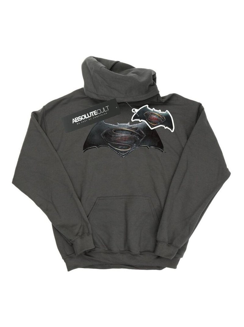 DC Comics - Sweat à capuche Gris Noir - Kiabi
