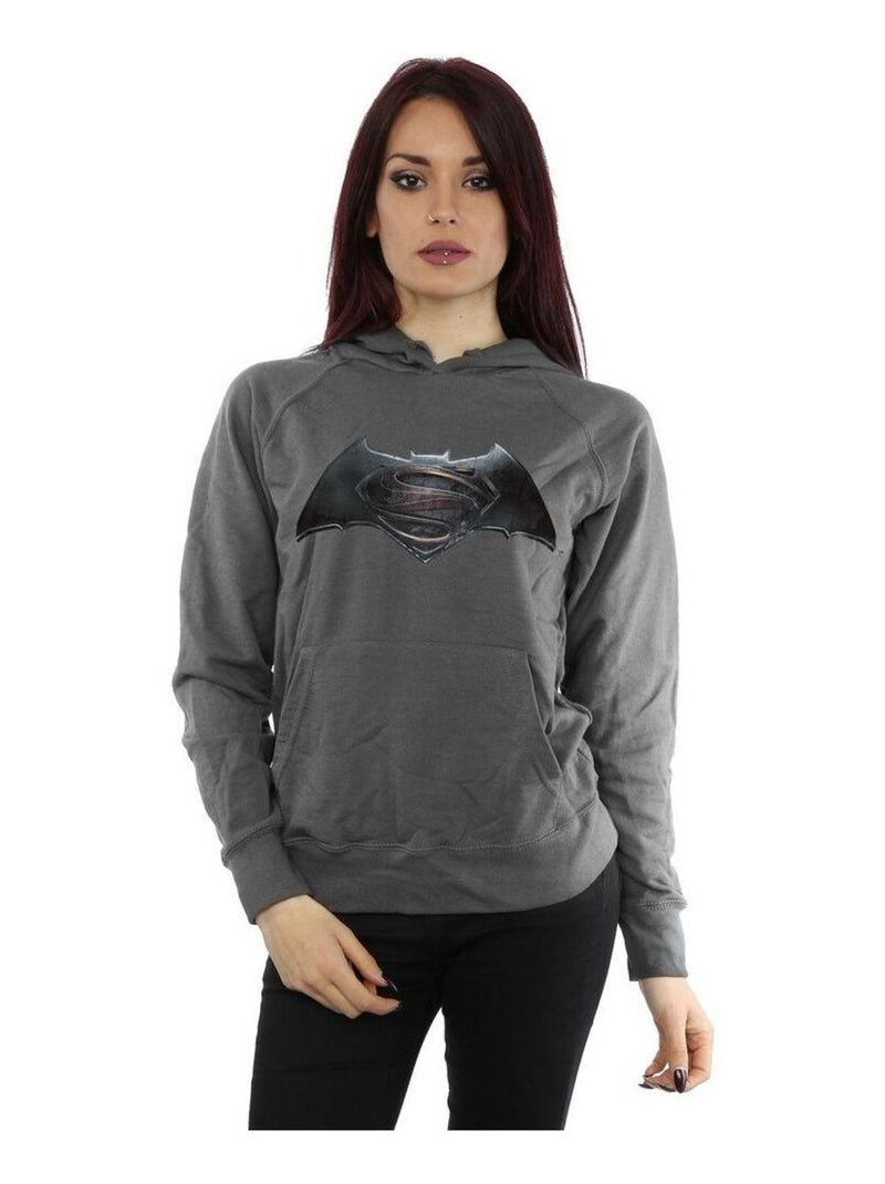 DC Comics - Sweat à capuche Gris Noir - Kiabi