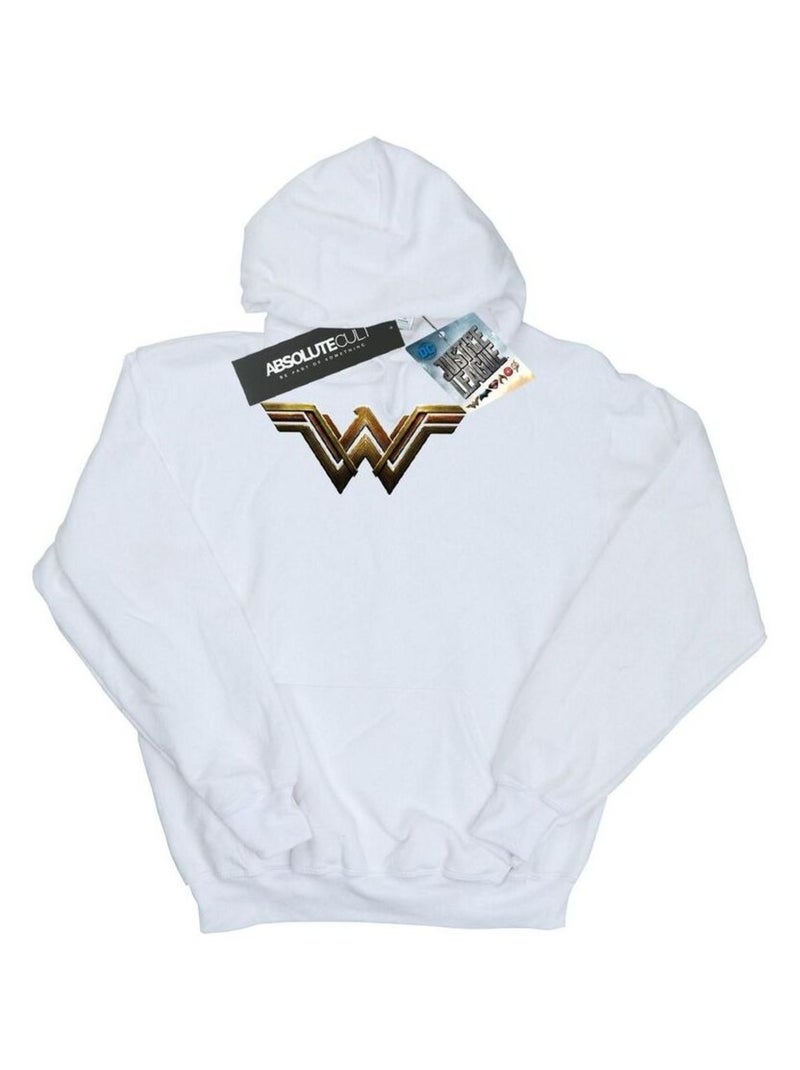 DC Comics - Sweat à capuche JUSTICE LEAGUE Blanc - Kiabi