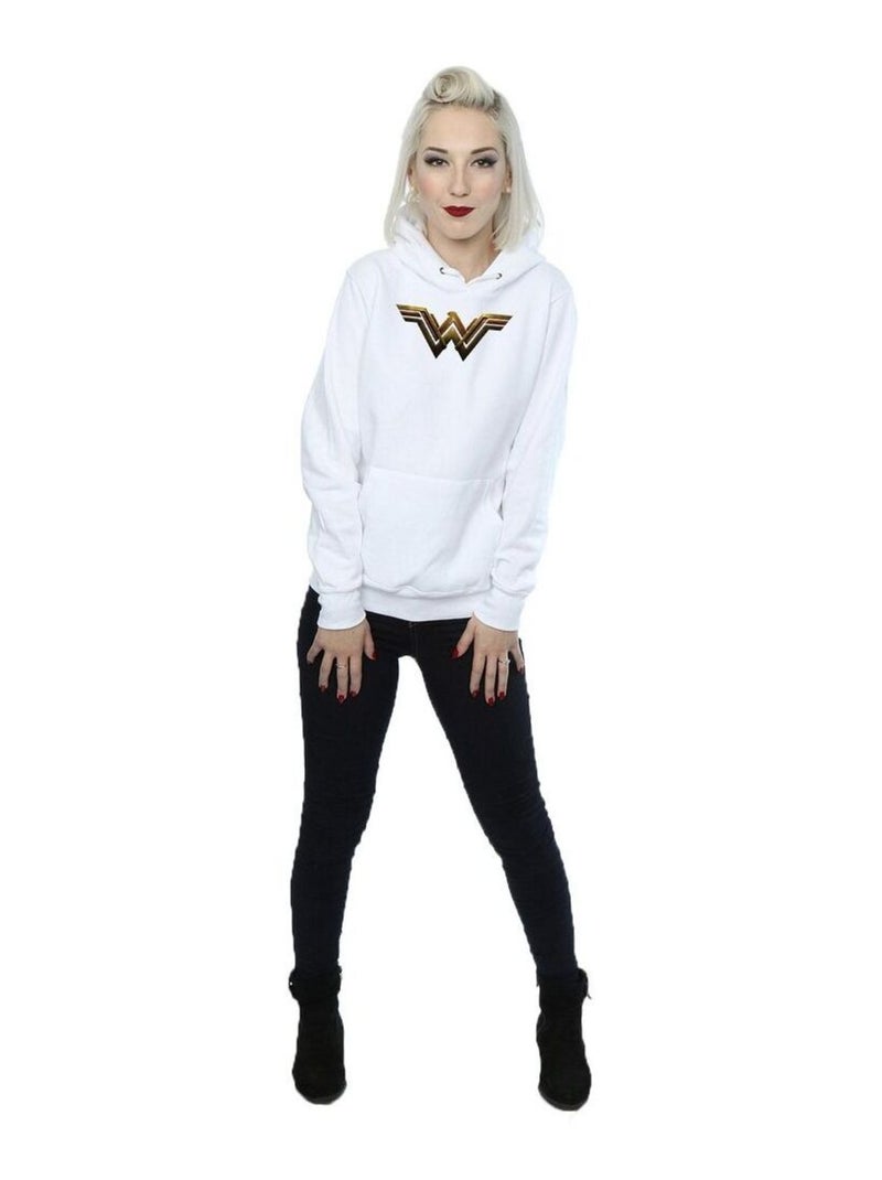 DC Comics - Sweat à capuche JUSTICE LEAGUE Blanc - Kiabi