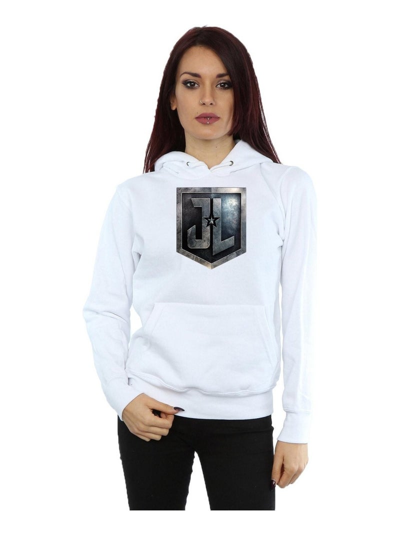 DC Comics - Sweat à capuche JUSTICE LEAGUE Blanc - Kiabi