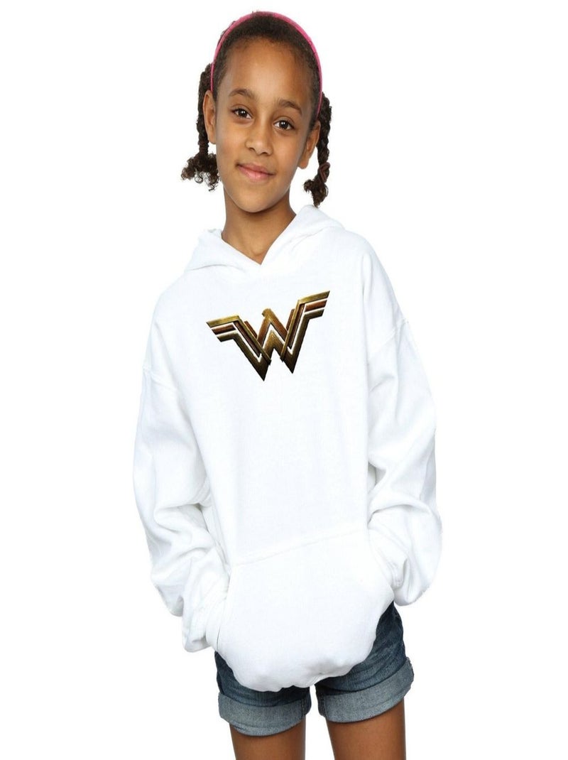 DC Comics - Sweat à capuche JUSTICE LEAGUE Blanc - Kiabi