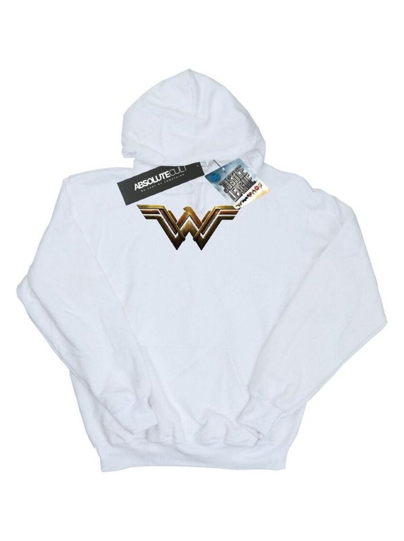 DC Comics - Sweat à capuche JUSTICE LEAGUE Blanc - Kiabi