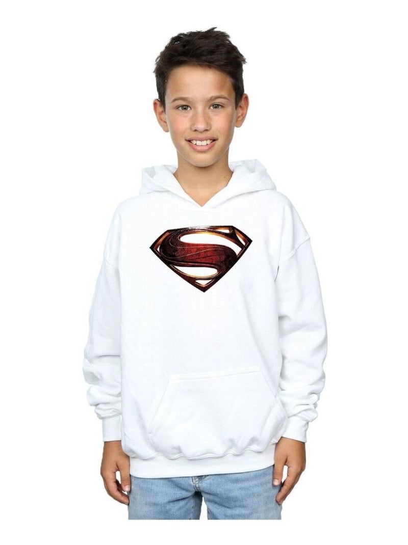 DC Comics - Sweat à capuche JUSTICE LEAGUE Blanc - Kiabi