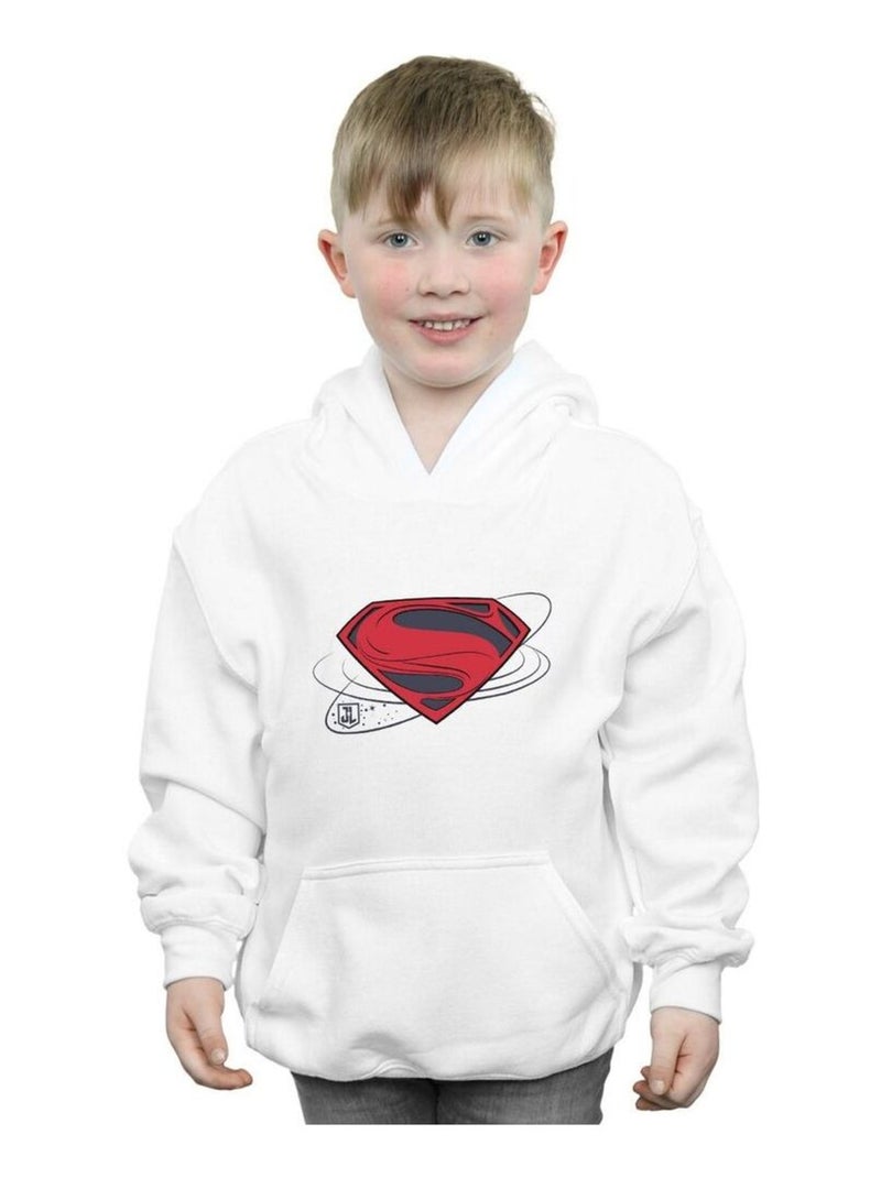DC Comics - Sweat à capuche JUSTICE LEAGUE Blanc - Kiabi