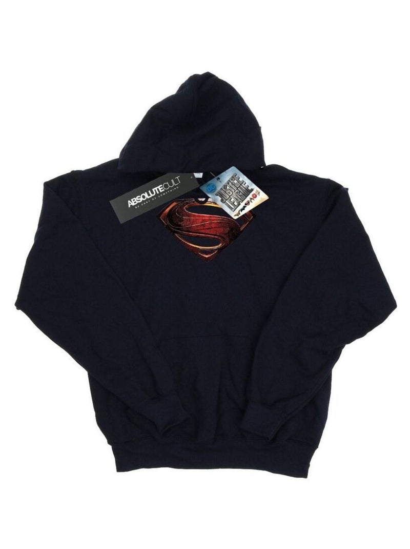 DC Comics - Sweat à capuche JUSTICE LEAGUE Bleu marine - Kiabi