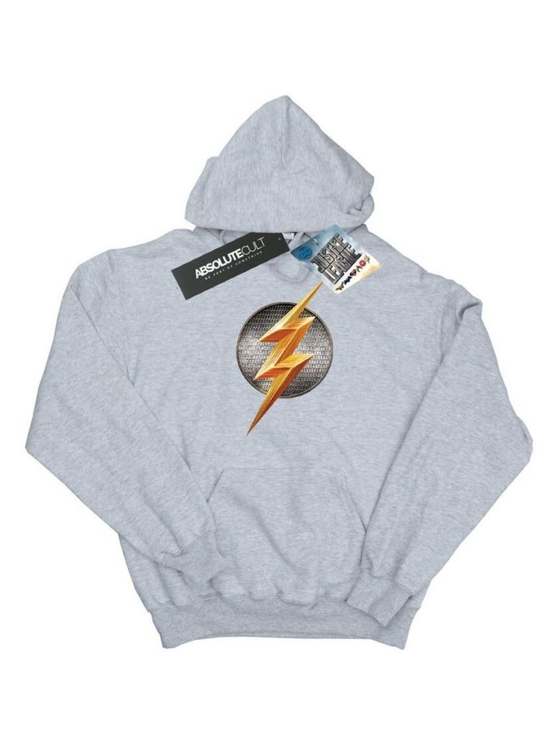 DC Comics - Sweat à capuche JUSTICE LEAGUE Gris chiné - Kiabi