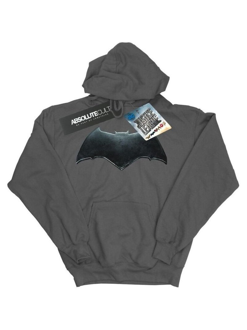 DC Comics - Sweat à capuche JUSTICE LEAGUE Gris Noir - Kiabi