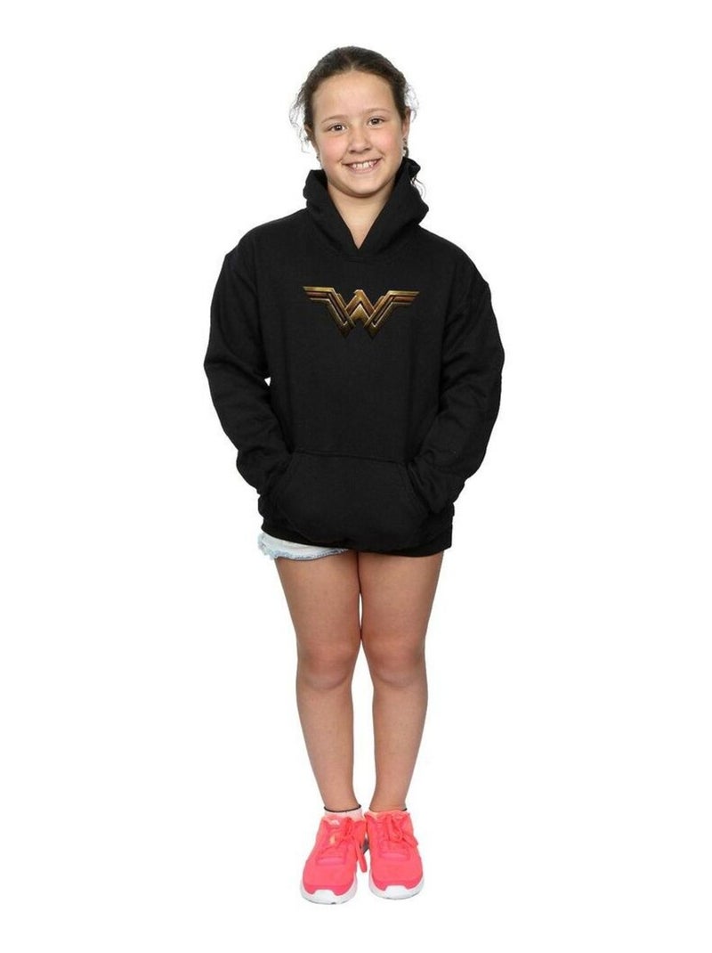 DC Comics - Sweat à capuche JUSTICE LEAGUE Noir - Kiabi