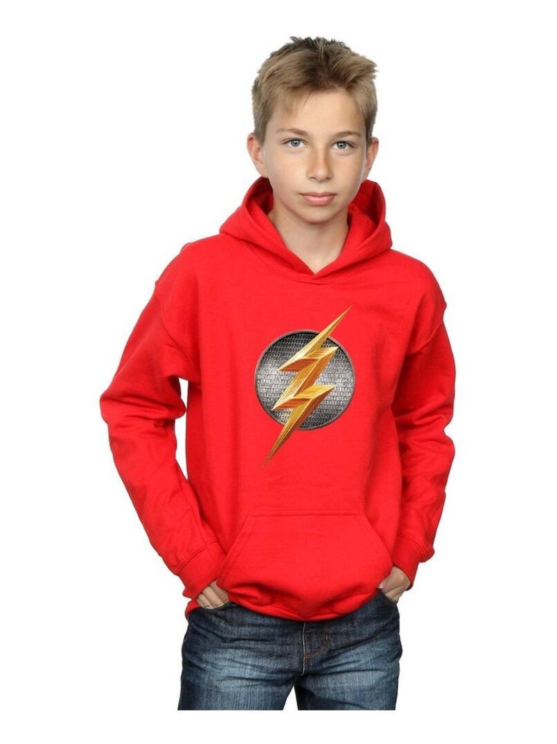 DC Comics - Sweat à capuche JUSTICE LEAGUE Rouge - Kiabi