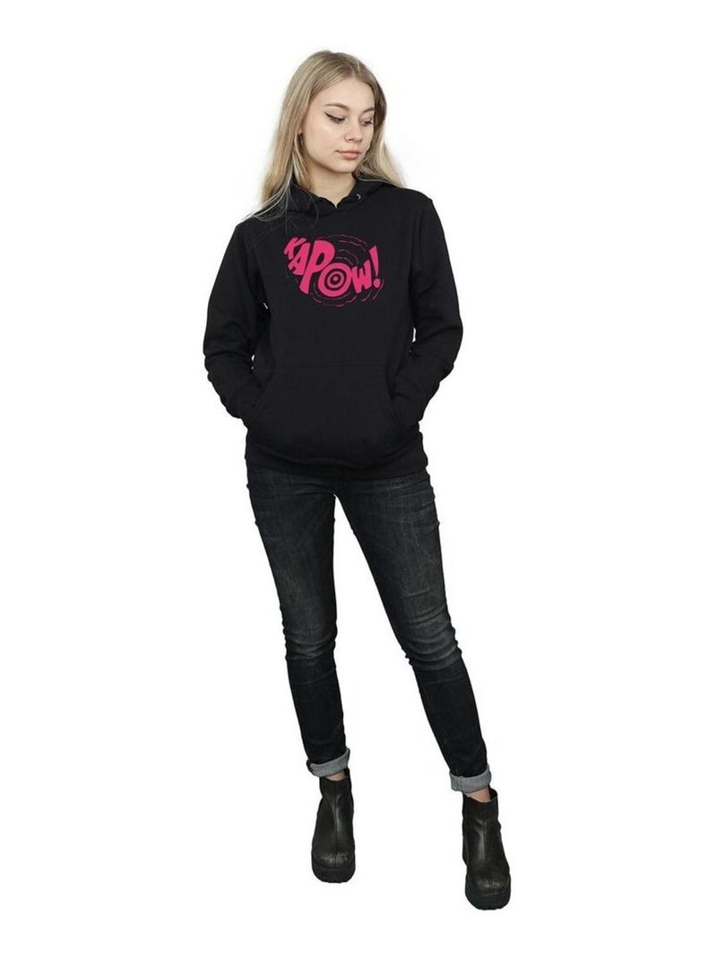 DC Comics - Sweat à capuche KAPOW Noir - Kiabi