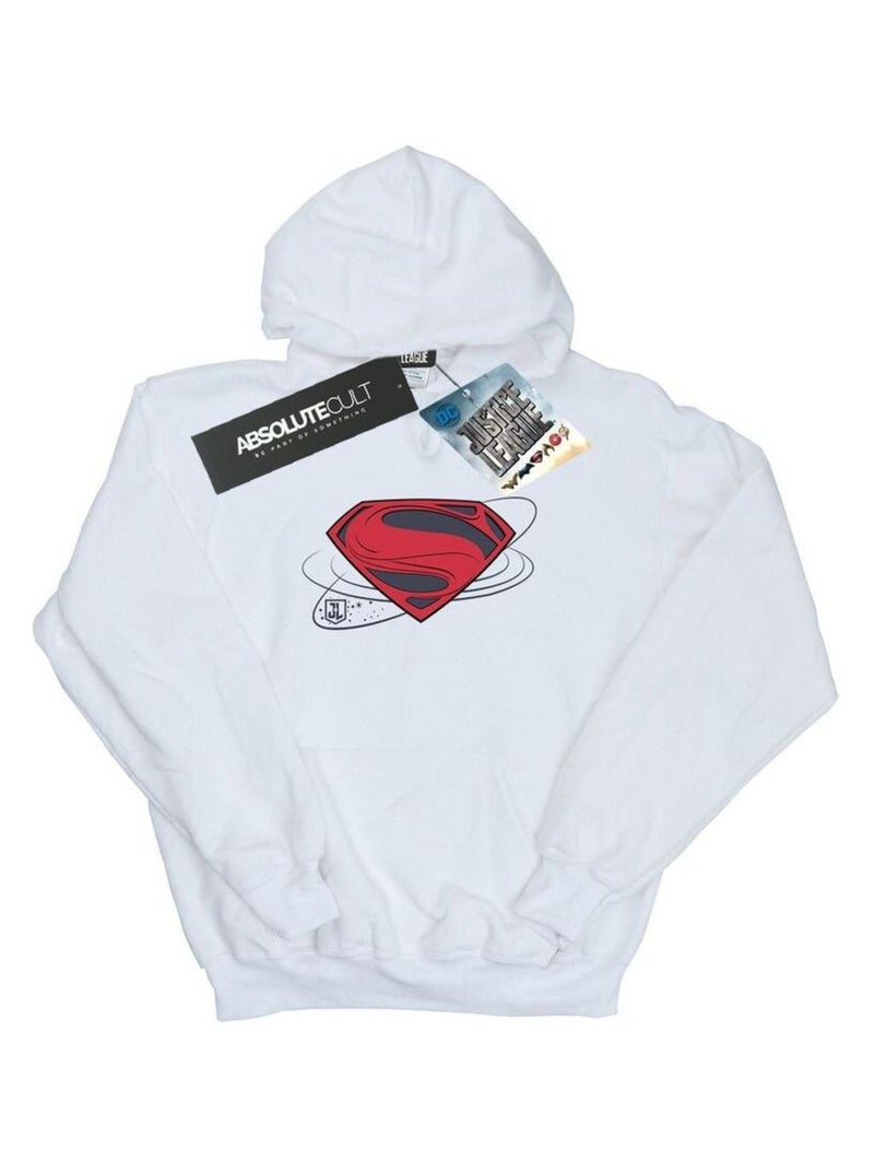 DC Comics - Sweat à capuche La Ligue des Justiciers Blanc - Kiabi