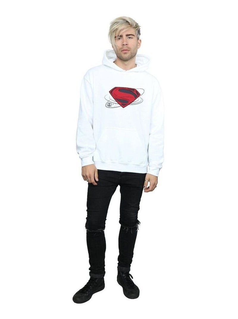 DC Comics - Sweat à capuche La Ligue des Justiciers Blanc - Kiabi