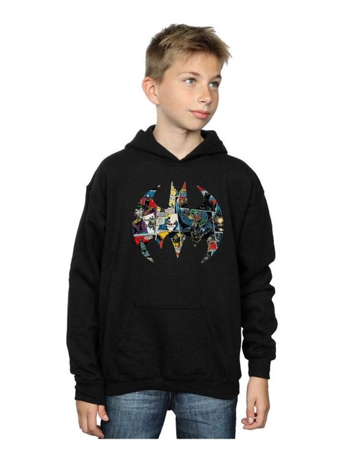 DC Comics - Sweat à capuche motif Batman style bande dessinée - Kiabi