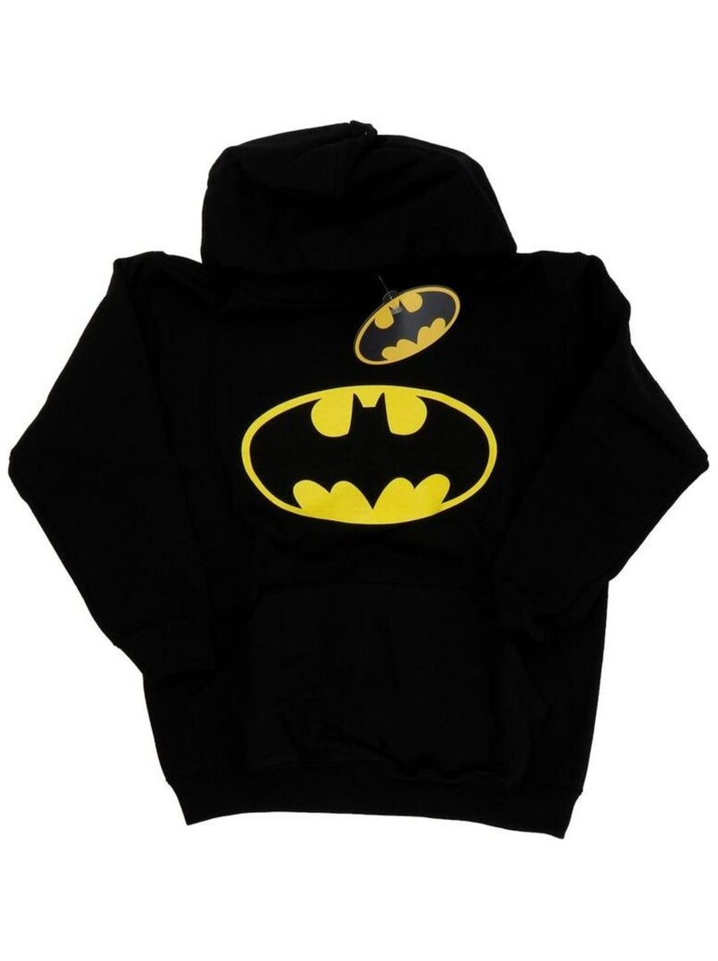 DC Comics - Sweat à capuche motif logo de Batman Noir - Kiabi
