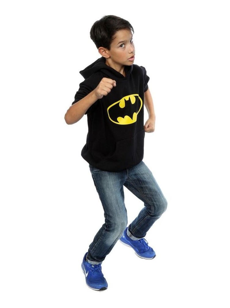 DC Comics - Sweat à capuche motif logo de Batman Noir - Kiabi