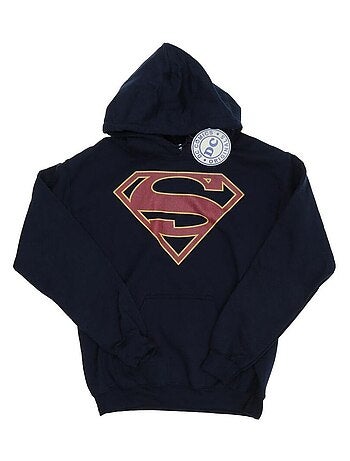 DC Comics - Sweat à capuche motif Supergirl motif/style logo