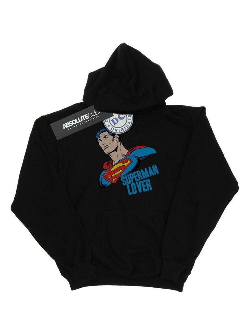 DC Comics - Sweat à capuche motif Superman motif/style Amoureux Noir - Kiabi