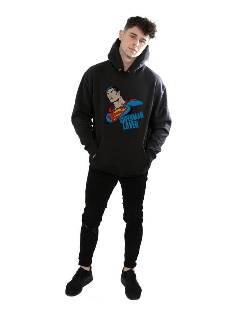 DC Comics - Sweat à capuche motif Superman motif/style Amoureux Noir - Kiabi
