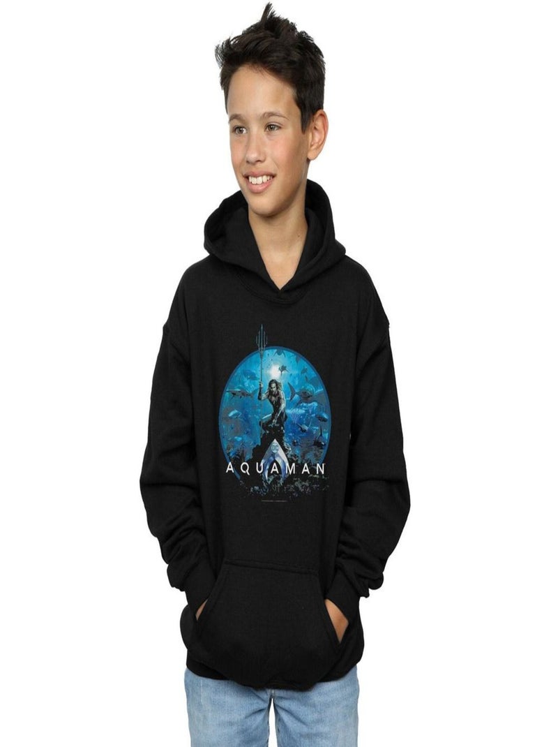 DC Comics - Sweat à capuche Noir - Kiabi