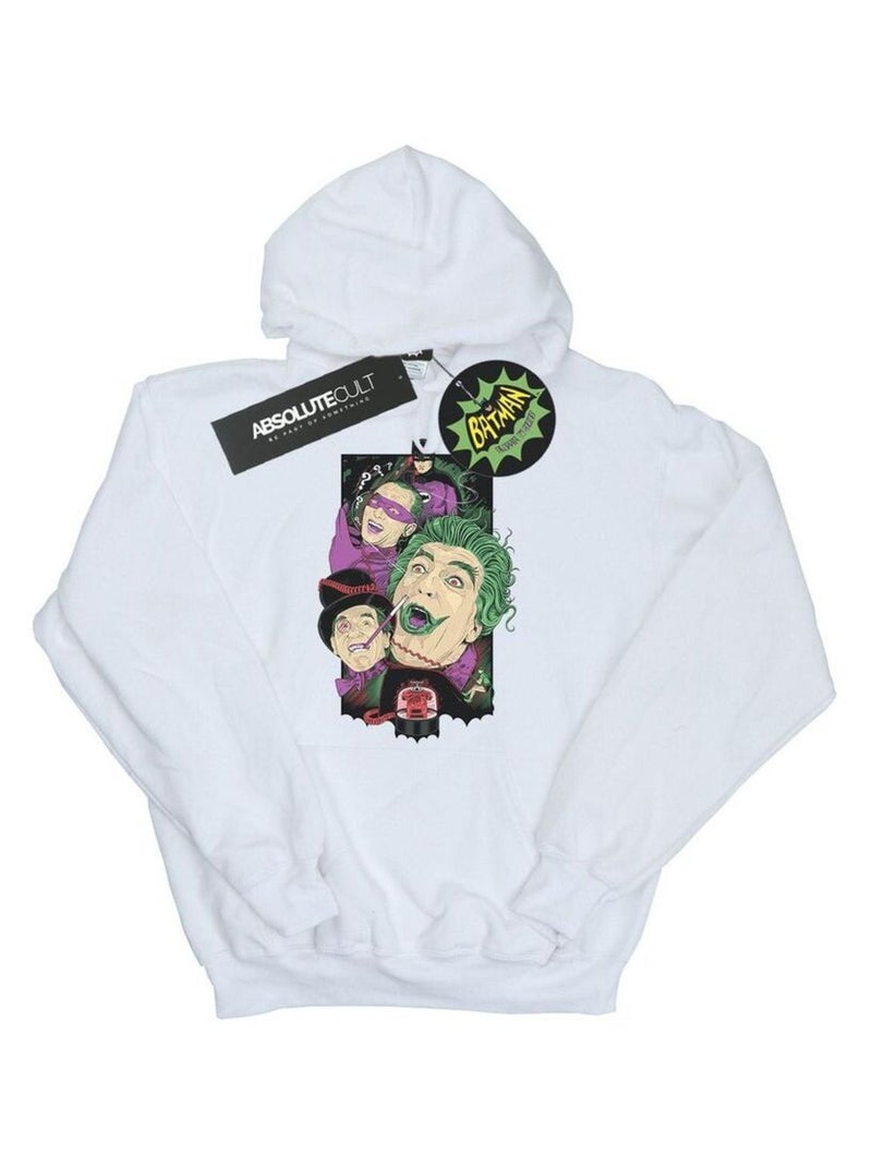 DC Comics - Sweat à capuche ROGUES GALLERY Blanc - Kiabi
