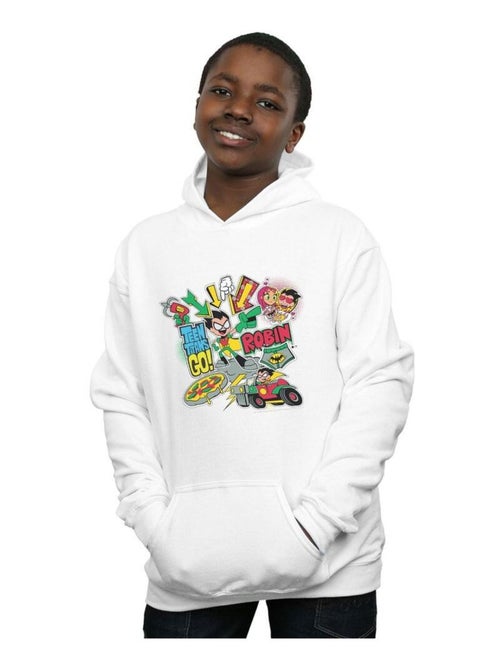 DC Comics - Sweat à capuche Teen Titans Go! - Kiabi