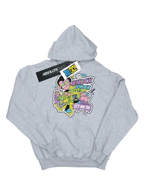 DC Comics - Sweat à capuche Teen Titans Go! KNOCK KNOCK - Kiabi DC Comics - Sweat à capuche Teen Titans Go! KNOCK KNOCK - Kiabi