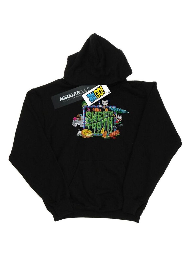 DC Comics - Sweat à capuche TEEN TITANS GO SWEET TOOTH Noir - Kiabi