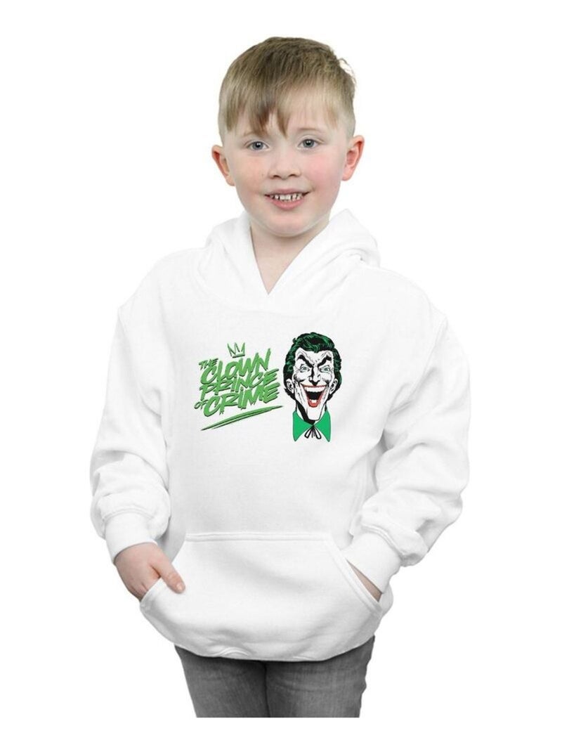 DC Comics - Sweat à capuche THE CLOWN PRINCE OF CRIME Blanc - Kiabi
