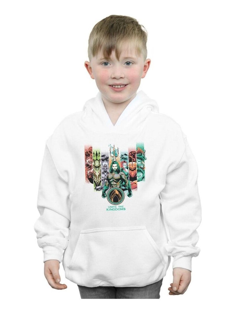 DC Comics - Sweat à capuche UNITE THE KINGDOMS Blanc - Kiabi