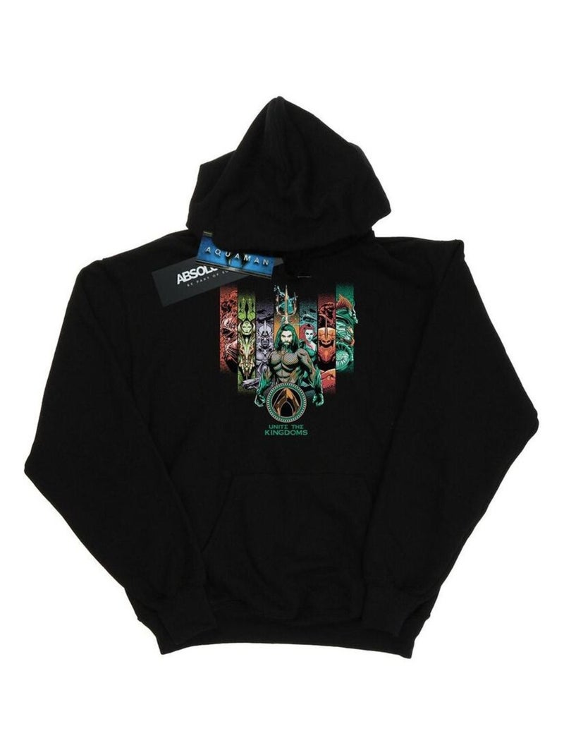 DC Comics - Sweat à capuche UNITE THE KINGDOMS Noir - Kiabi