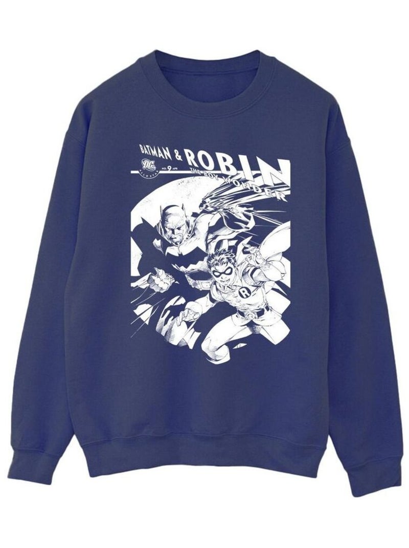 DC Comics - Sweat AND BOY WONDER Bleu marine - Kiabi