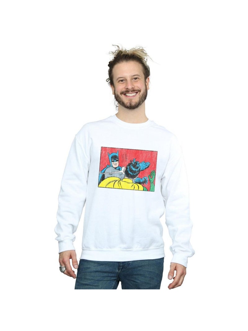 DC Comics - Sweat BATMAN ROBIN SLAP Blanc - Kiabi
