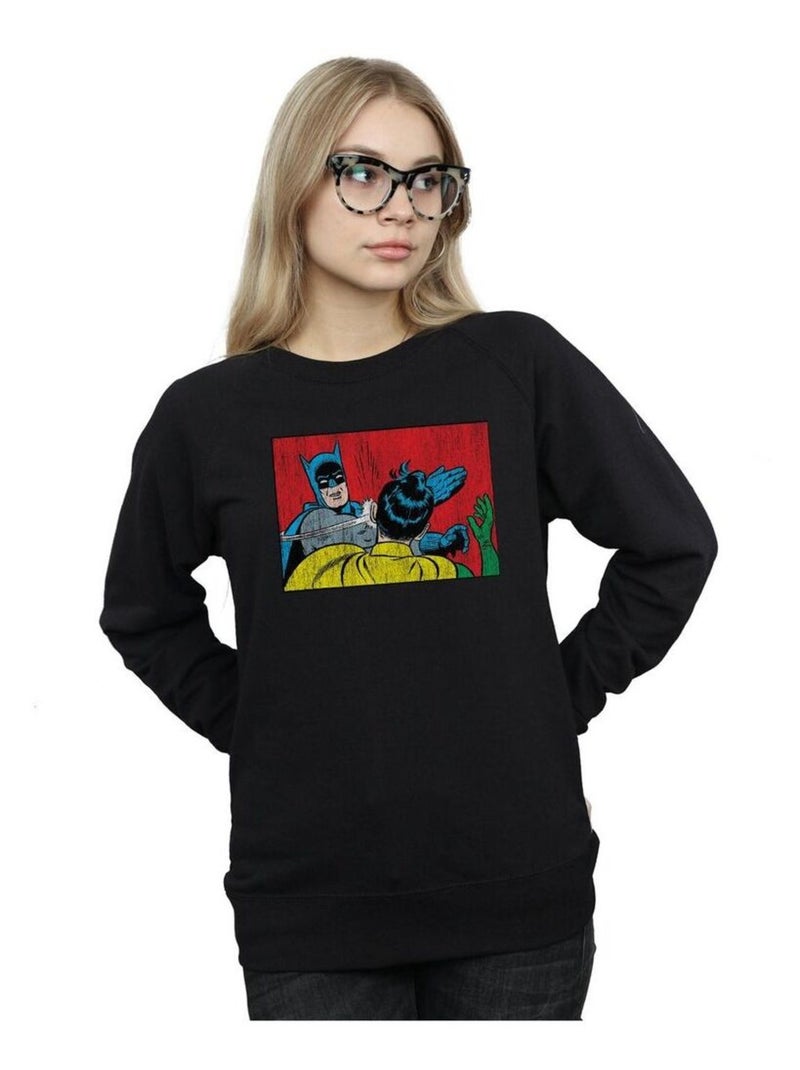 DC Comics - Sweat BATMAN ROBIN SLAP Noir - Kiabi