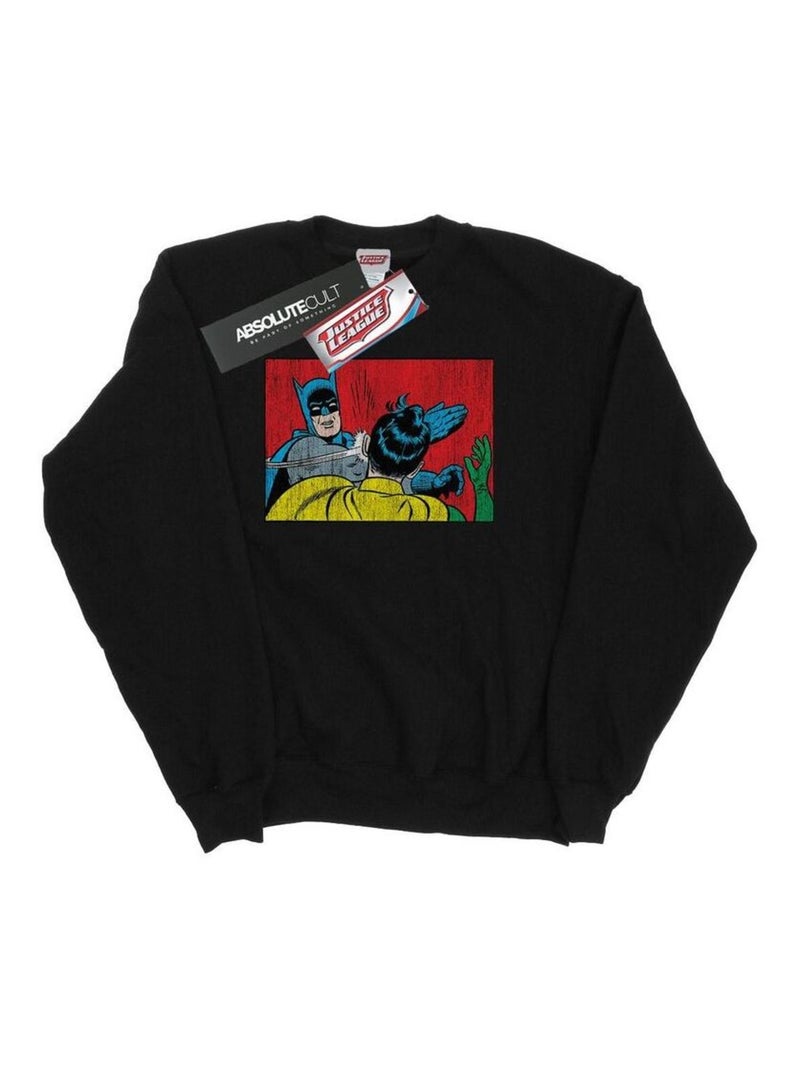 DC Comics - Sweat BATMAN ROBIN SLAP Noir - Kiabi